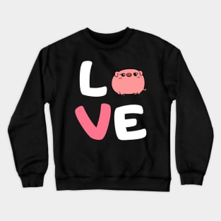 I Love Pigs Lovers Farming Farmer Gift Crewneck Sweatshirt